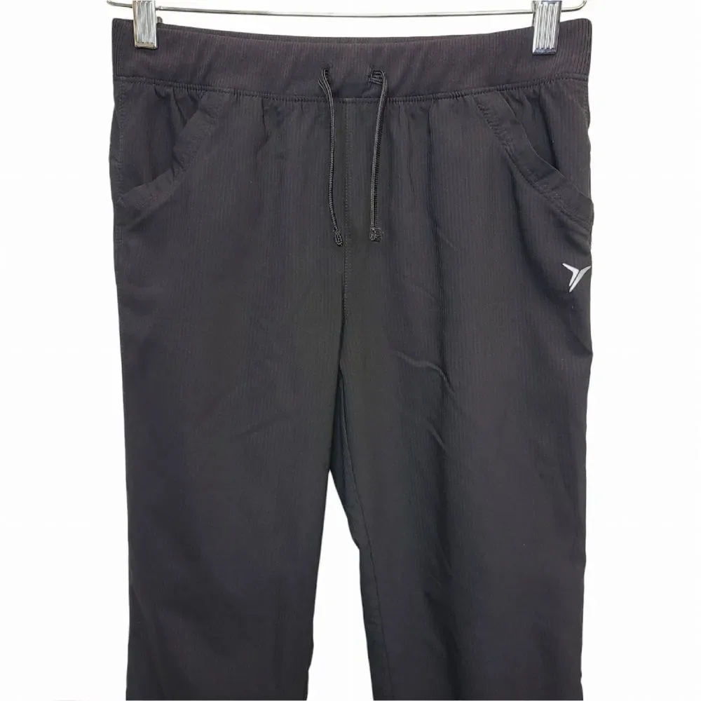 Old Navy Active Black Athletic Dry-Wicking Cropped Jogger Pants Youth XL (14)